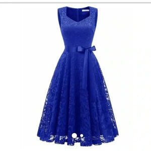 Royal Blue Lace Dress **NWOT**